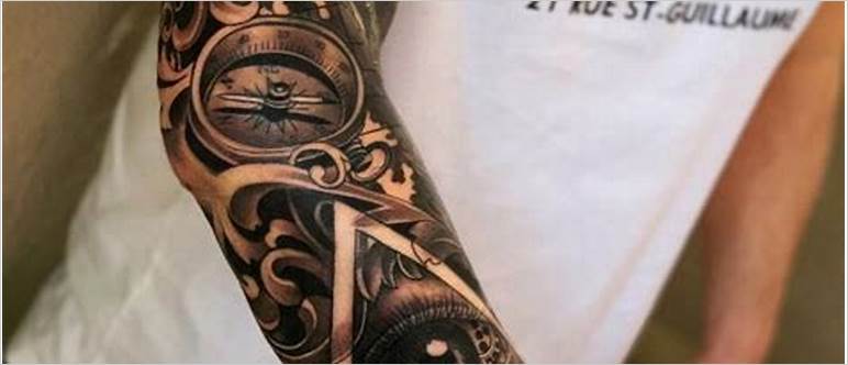 Forearm sleeve tattoo male